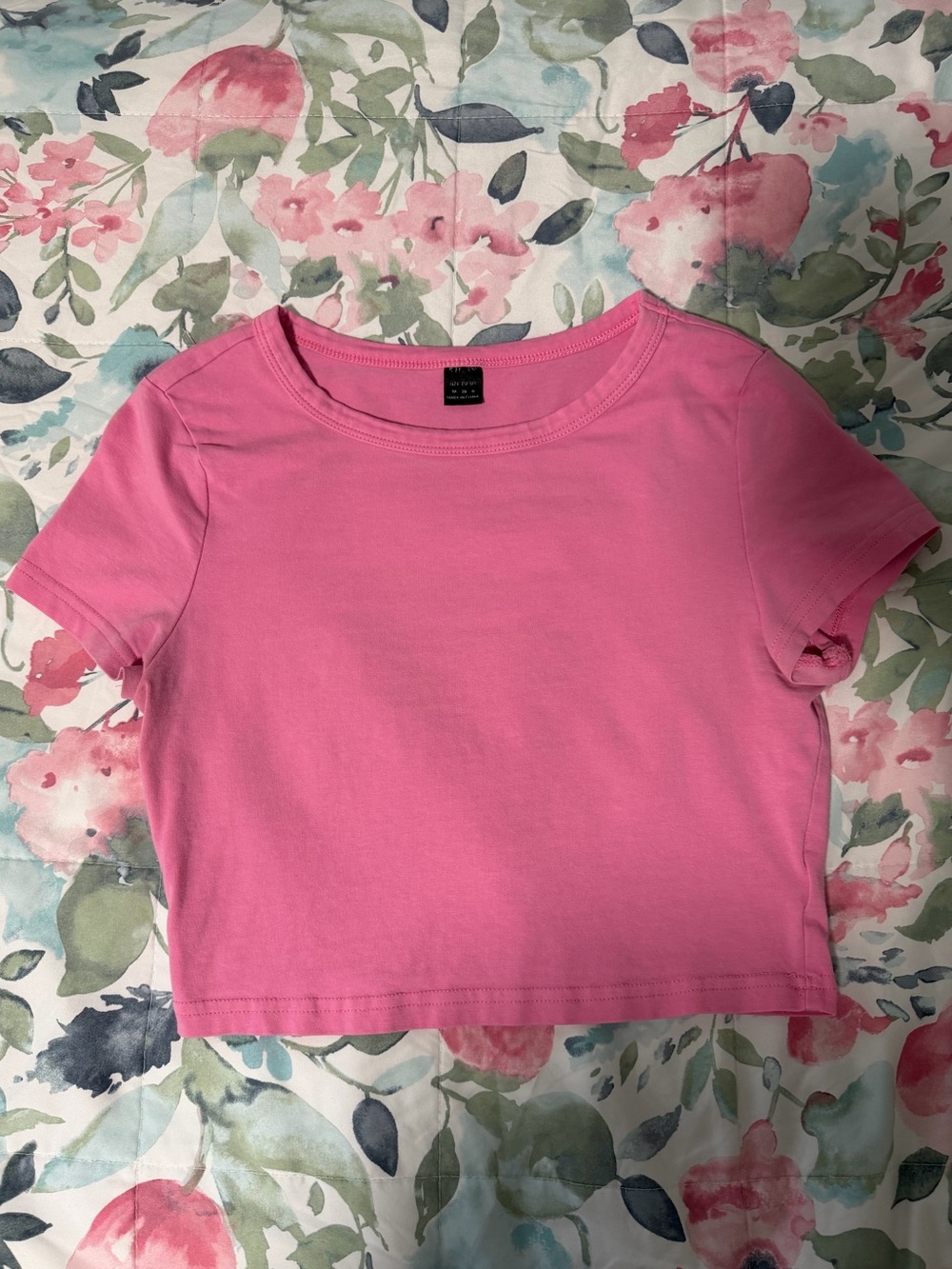 Pink Crop Tee